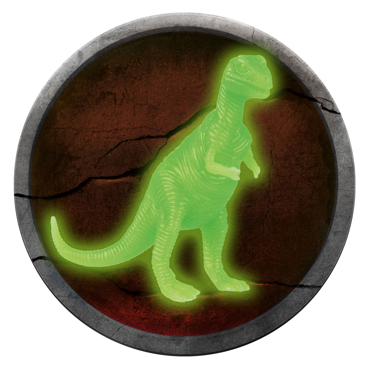 World of Dinosaurs Glown in the Dark Dino, 4pcs.