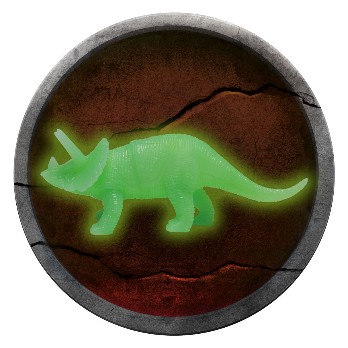 World of Dinosaurs Glown in the Dark Dino, 4pcs.
