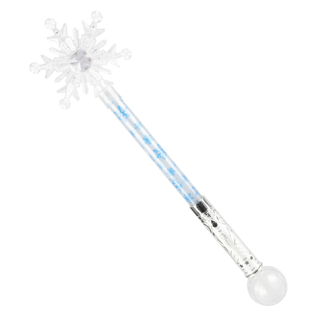 Magic wand snowflake with light