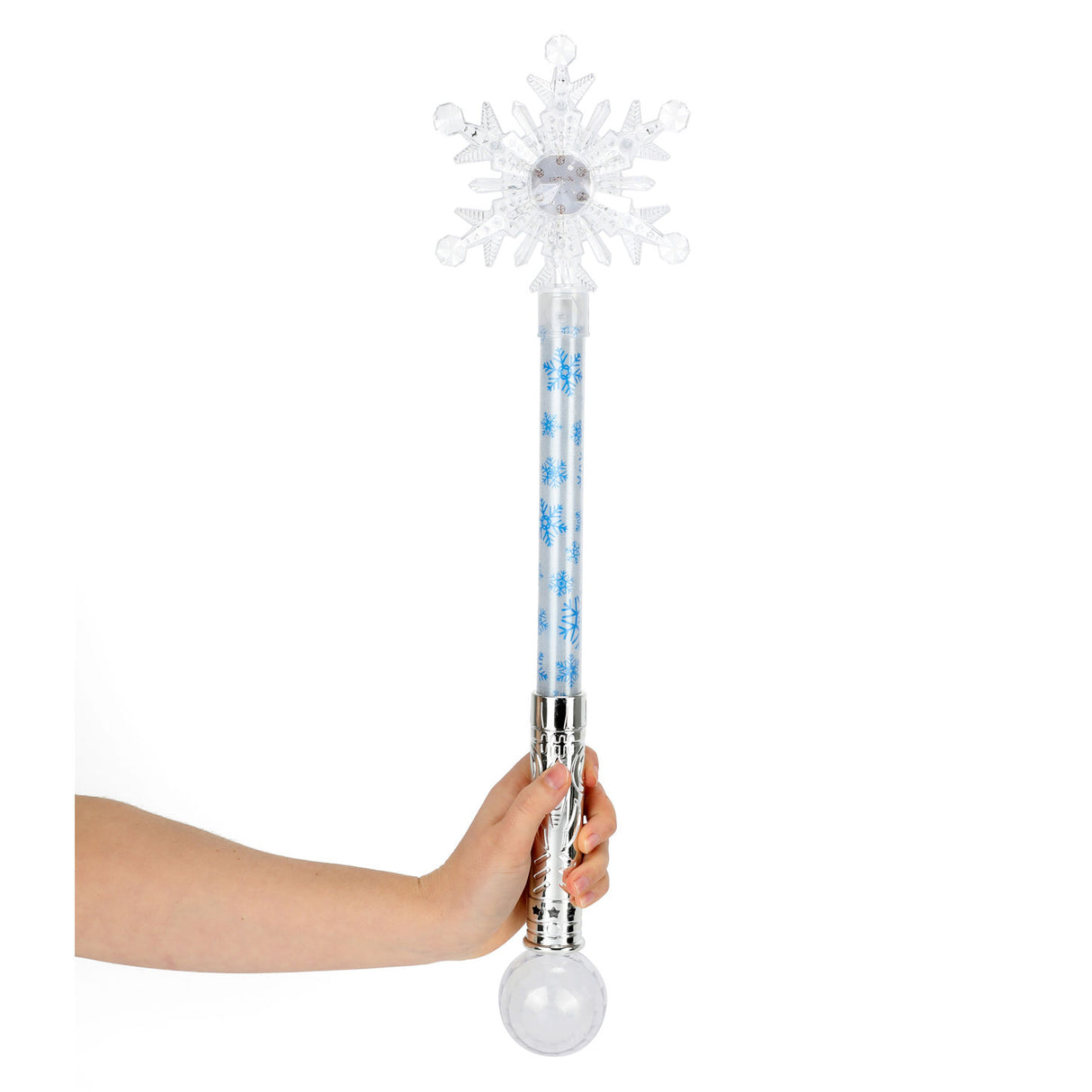 Magic wand snowflake with light