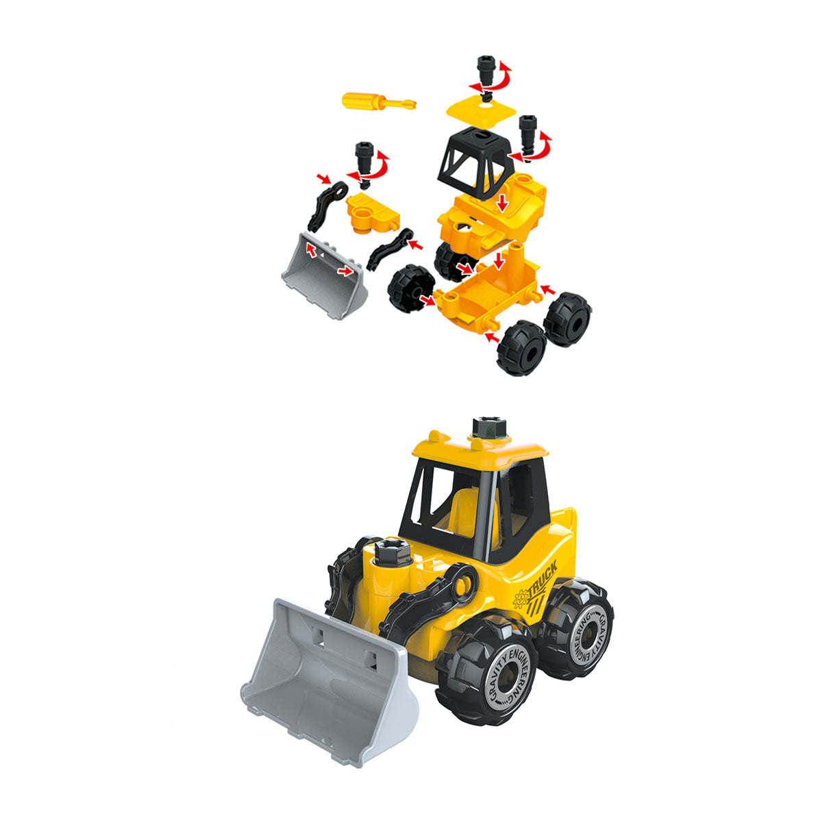 Toi-toys bouw un veicolo da lavoro