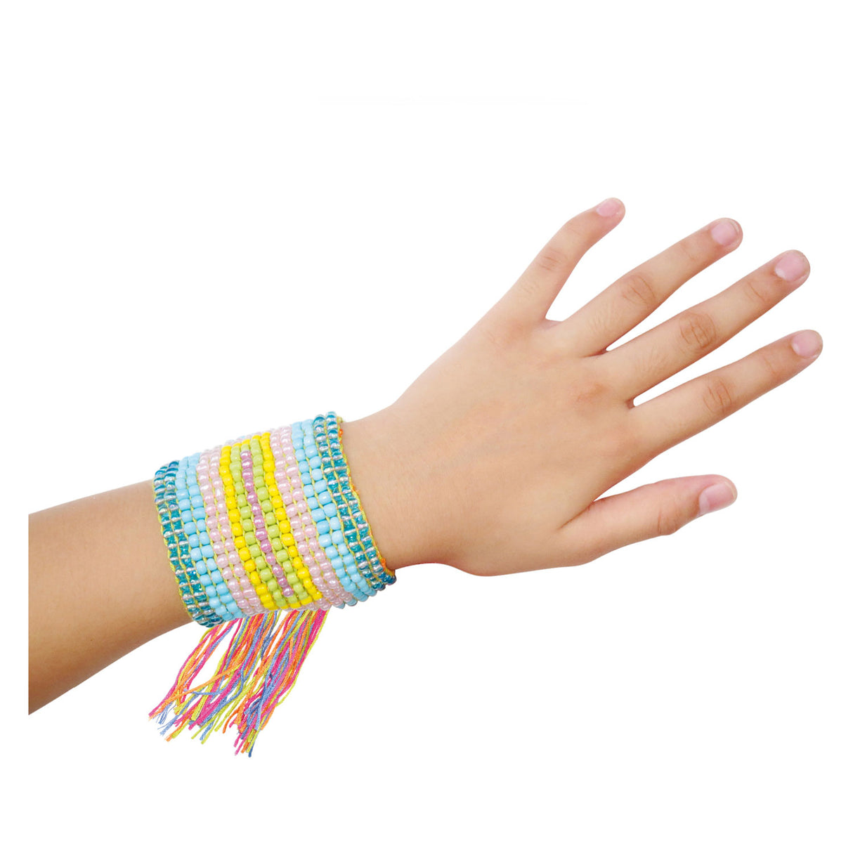 Toi-toys loom with yarn and bead set