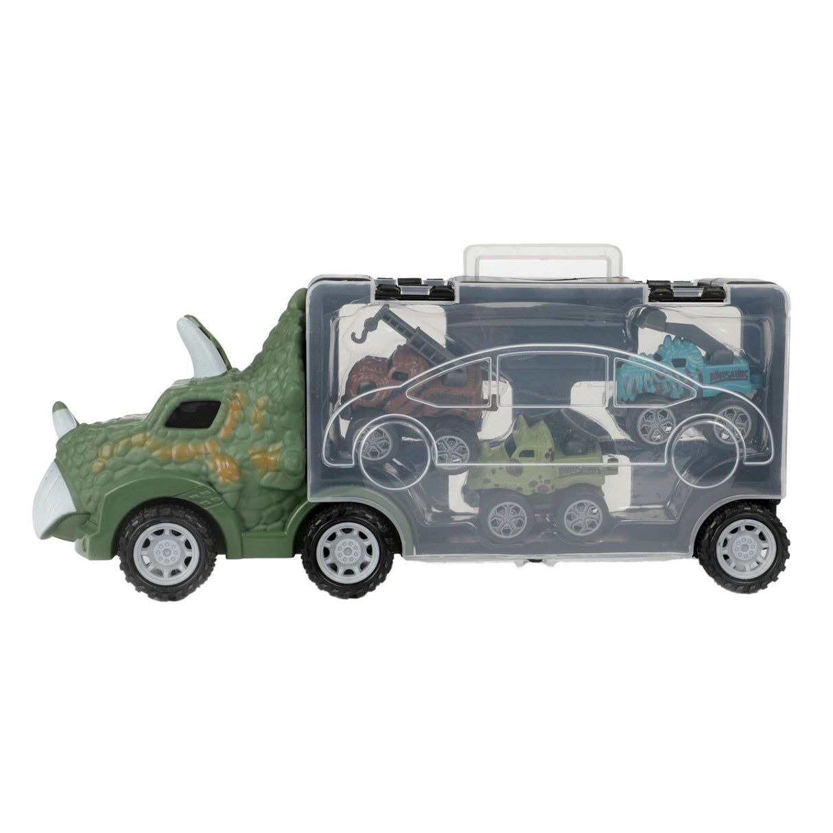 World of Dinosaurs Dino Truck with 3 Pull-back Cars