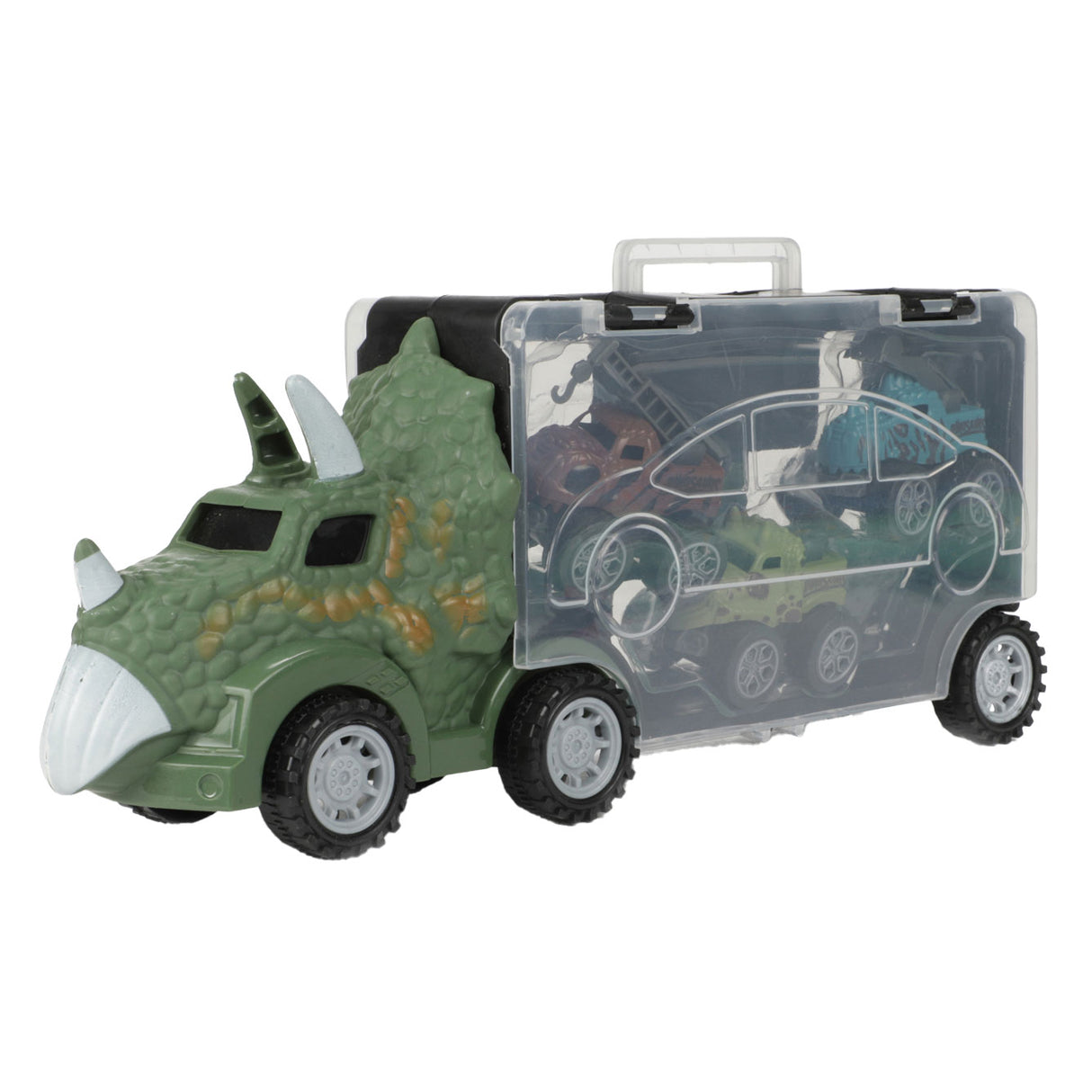 World of Dinosaurs Dino Truck with 3 Pull-back Cars