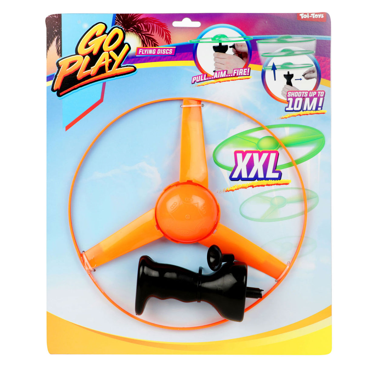 TOI-TOYS va jouer au tireur de disque d'hélicoptère xl