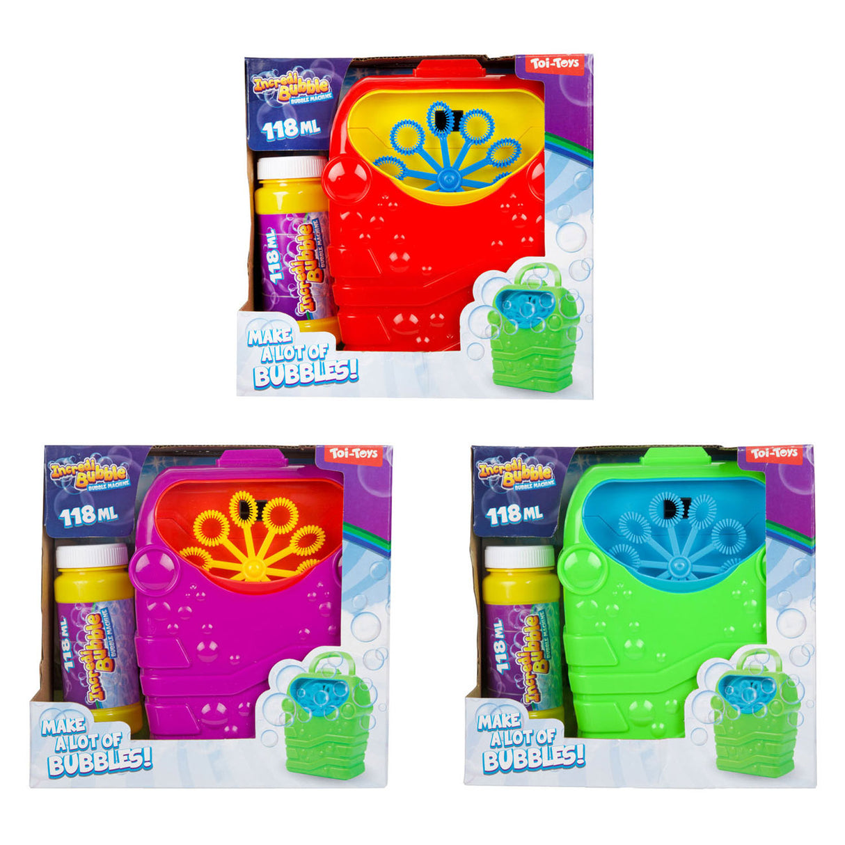 Toi-toys incredibubble квадратна машина за издухване на балончета