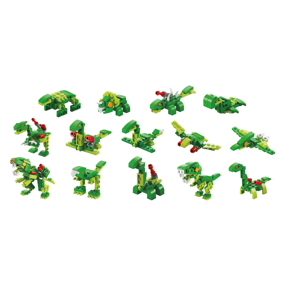 Toi-Toys Blöcke blockieren Steine Dino-Roboter