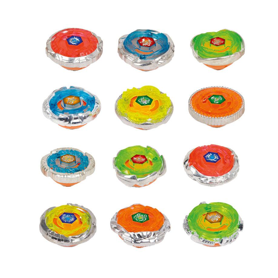 Toi-toys metal spinning top gyro battle with light