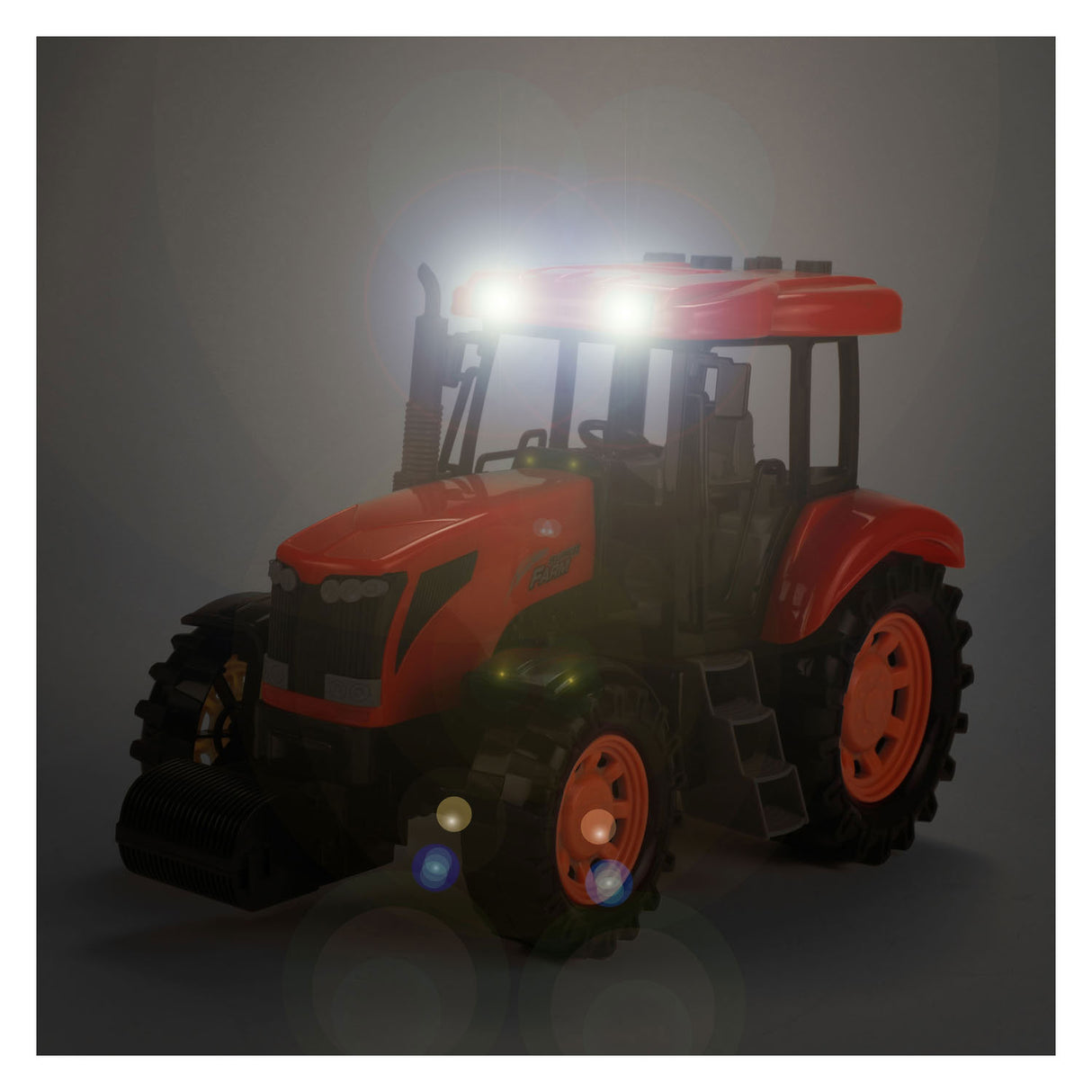 Toi-toys tractor large with light and sound red