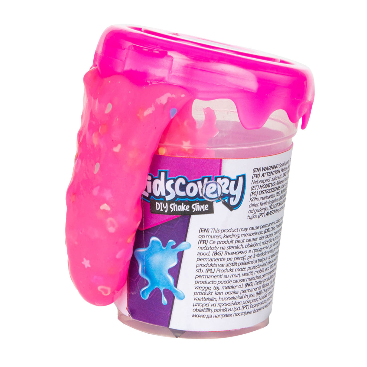 Kidscovery science slime shake confeti 6 surtidos | 12 piezas