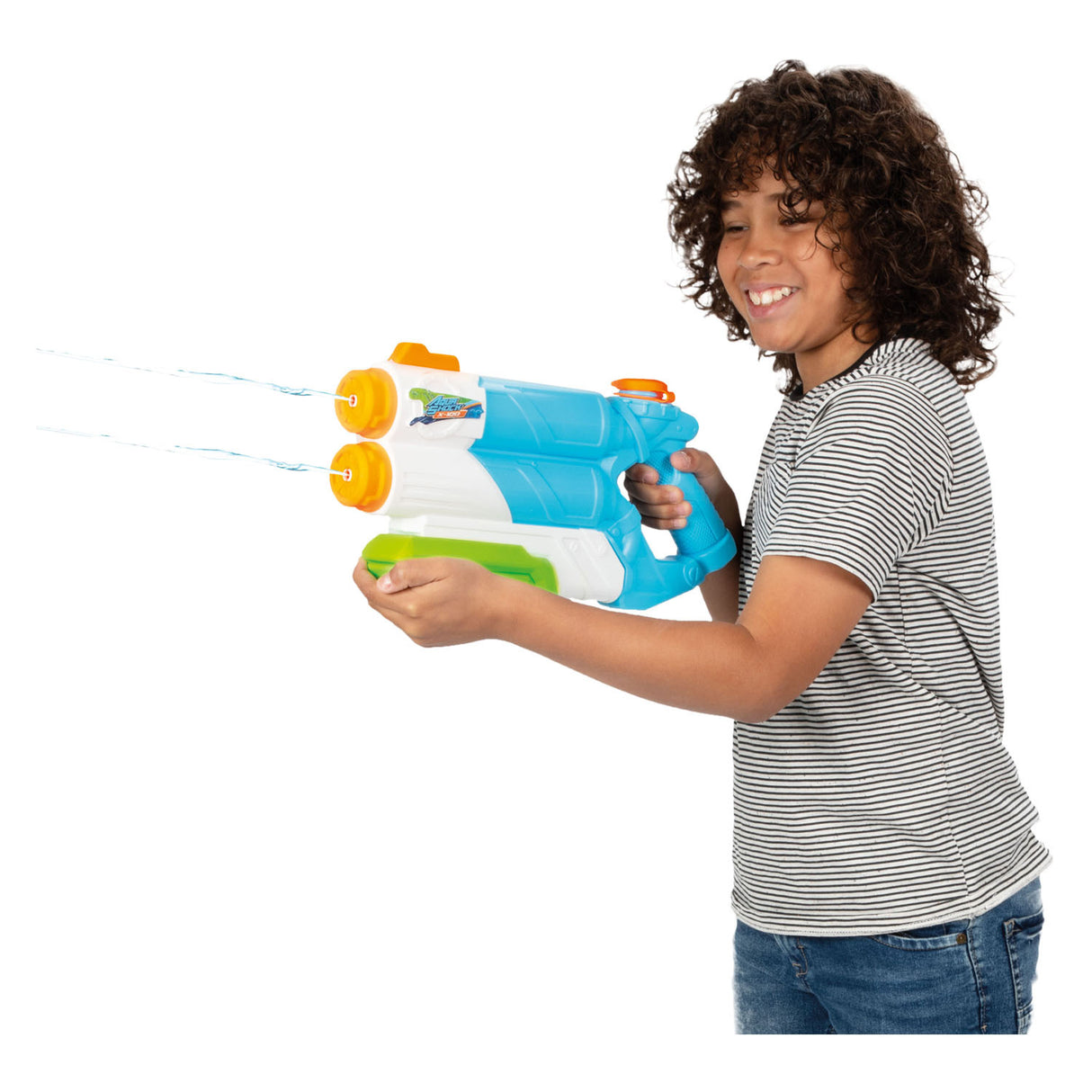 Splash water pistol with double barrel power, 1080ml