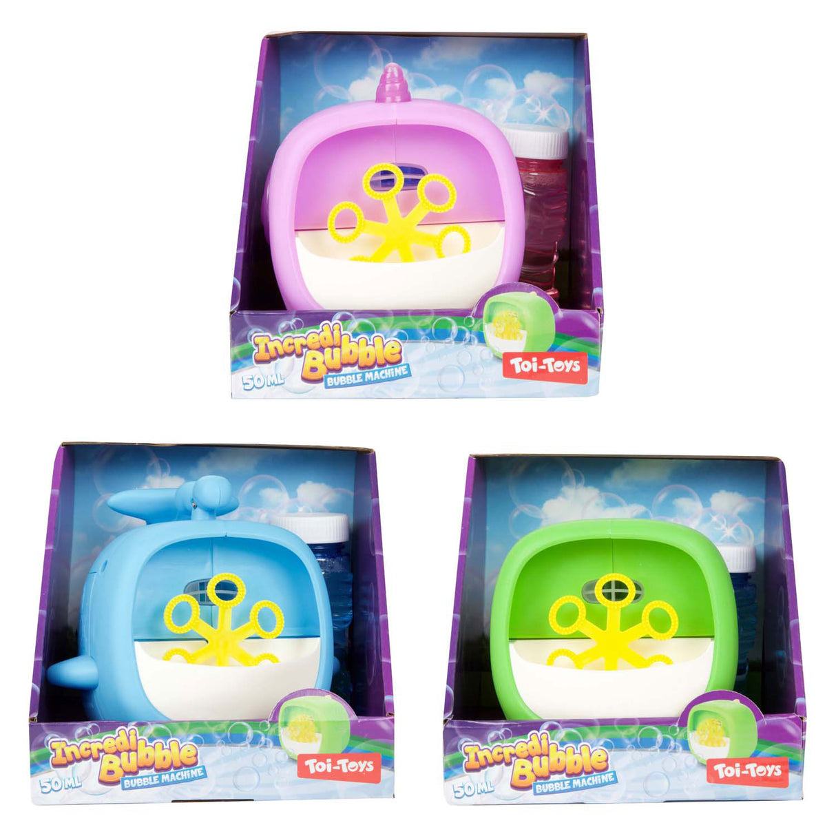 Cubo de máquina sopradora de bolhas incredibubble Toi-toys