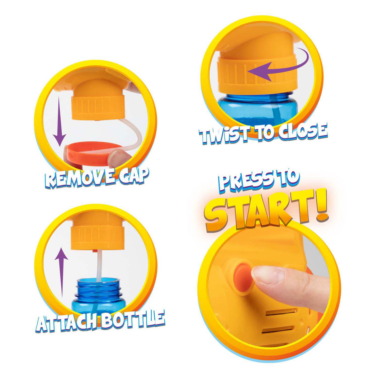 Toi-toys incredibubble чук с пистолет за издухване на мехурчета