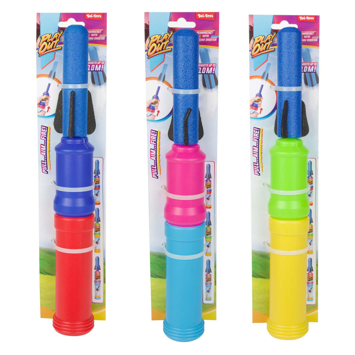 Toi-zabawki do zabawy w rakietę piankową z wyrzutnią powietrza, 28cm