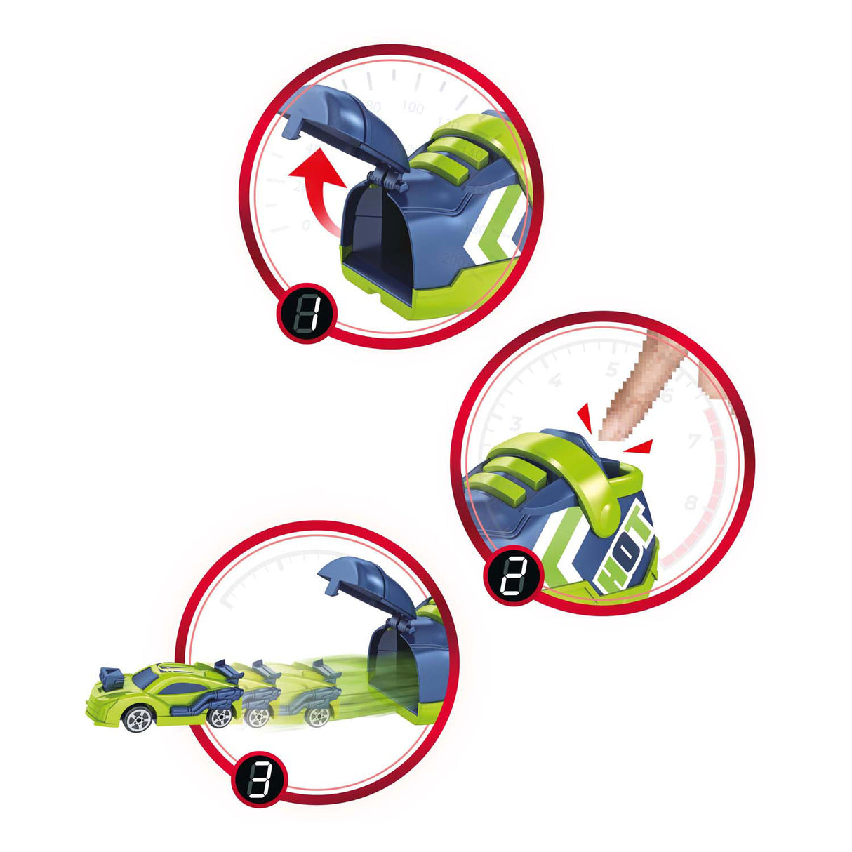 Toi-toys turbo racers rally car with shoe shooter