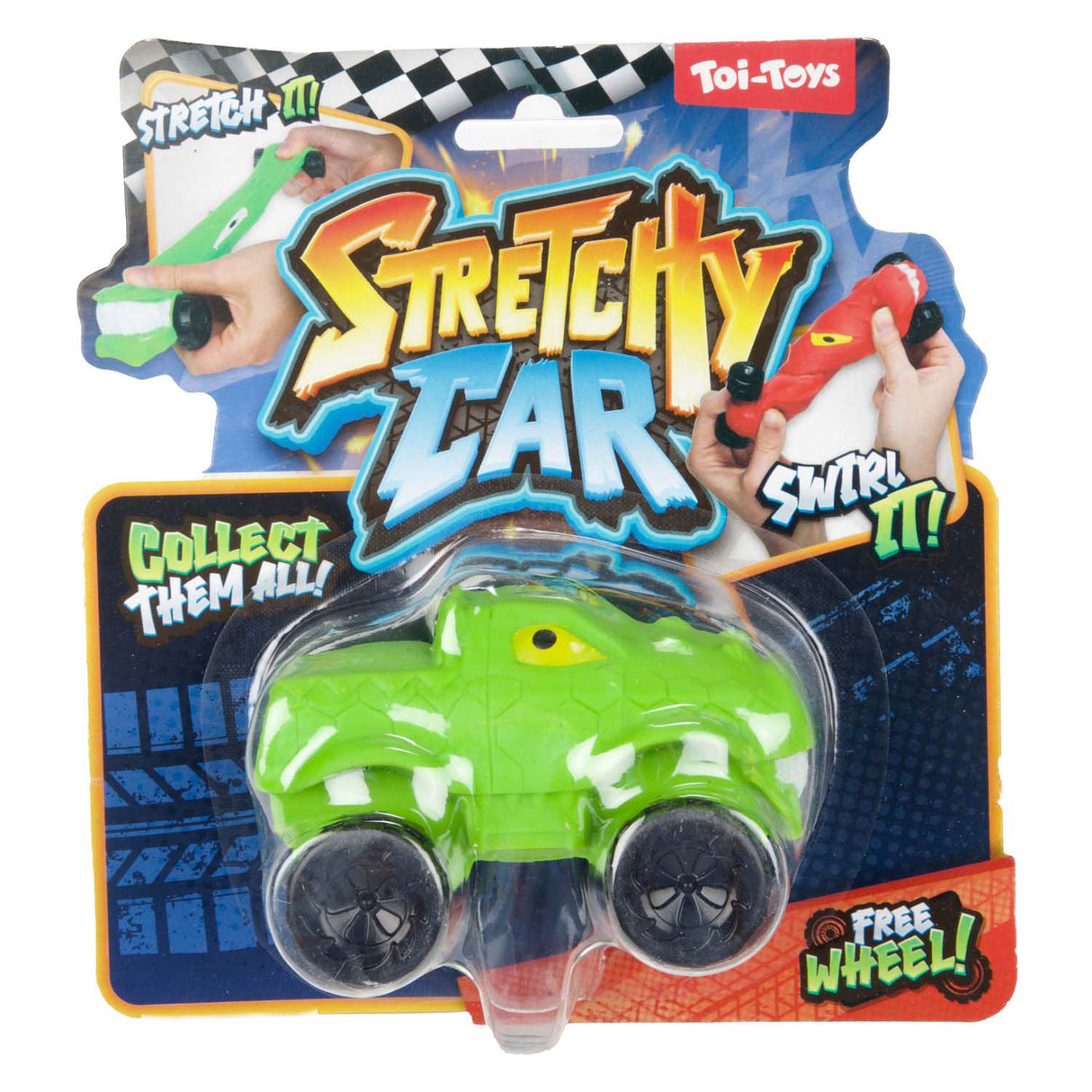 Toi-toys smagus minkymo automobilio morfologinis monstras