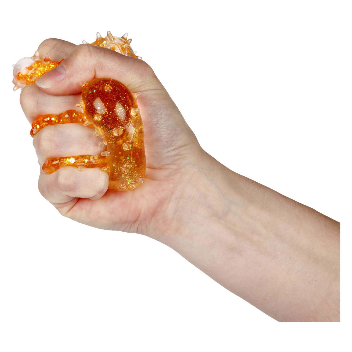 Toi-toys fun textured squeeze ball geometric, 5cm