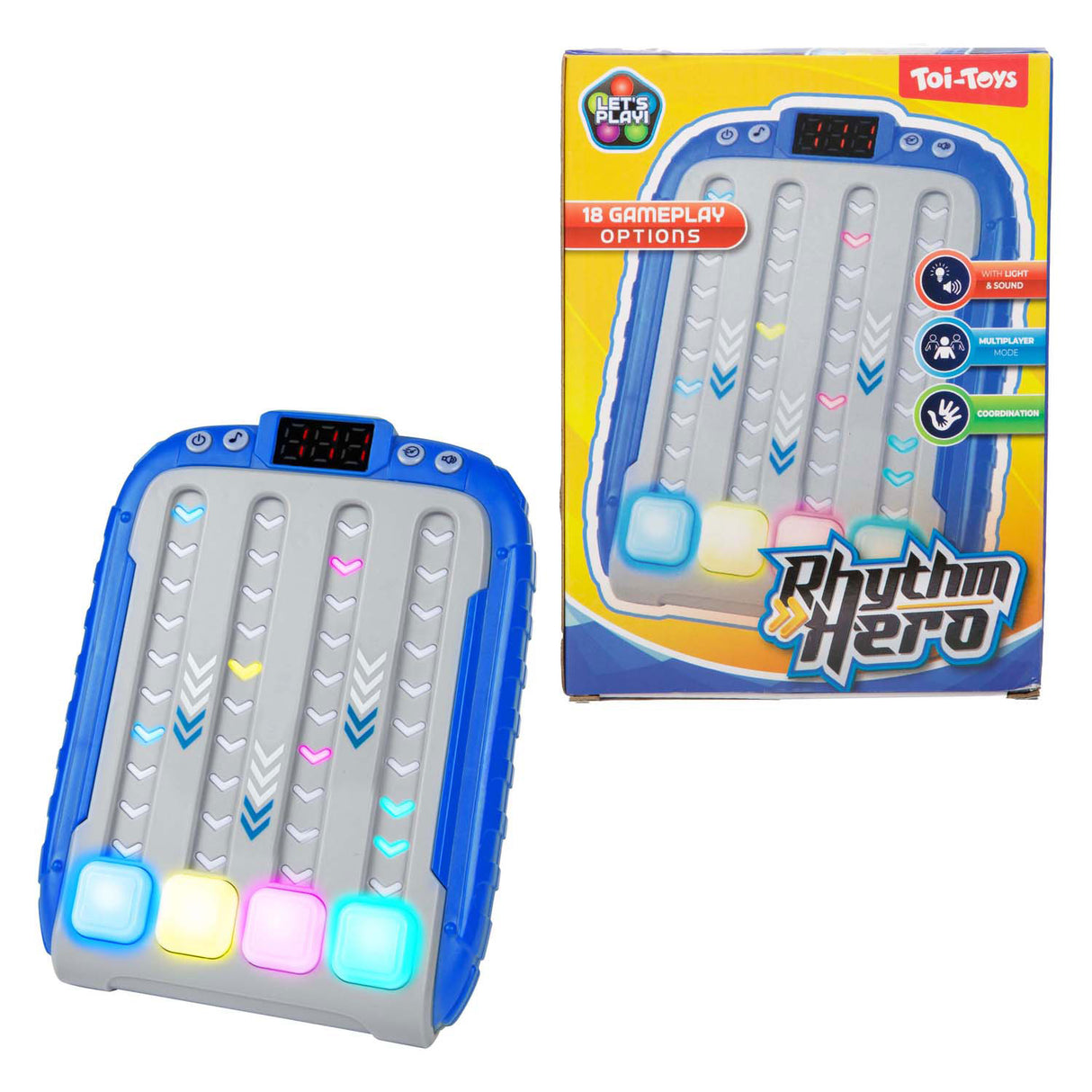Toi-toys fun electronic game rhythm hero with light and sound
