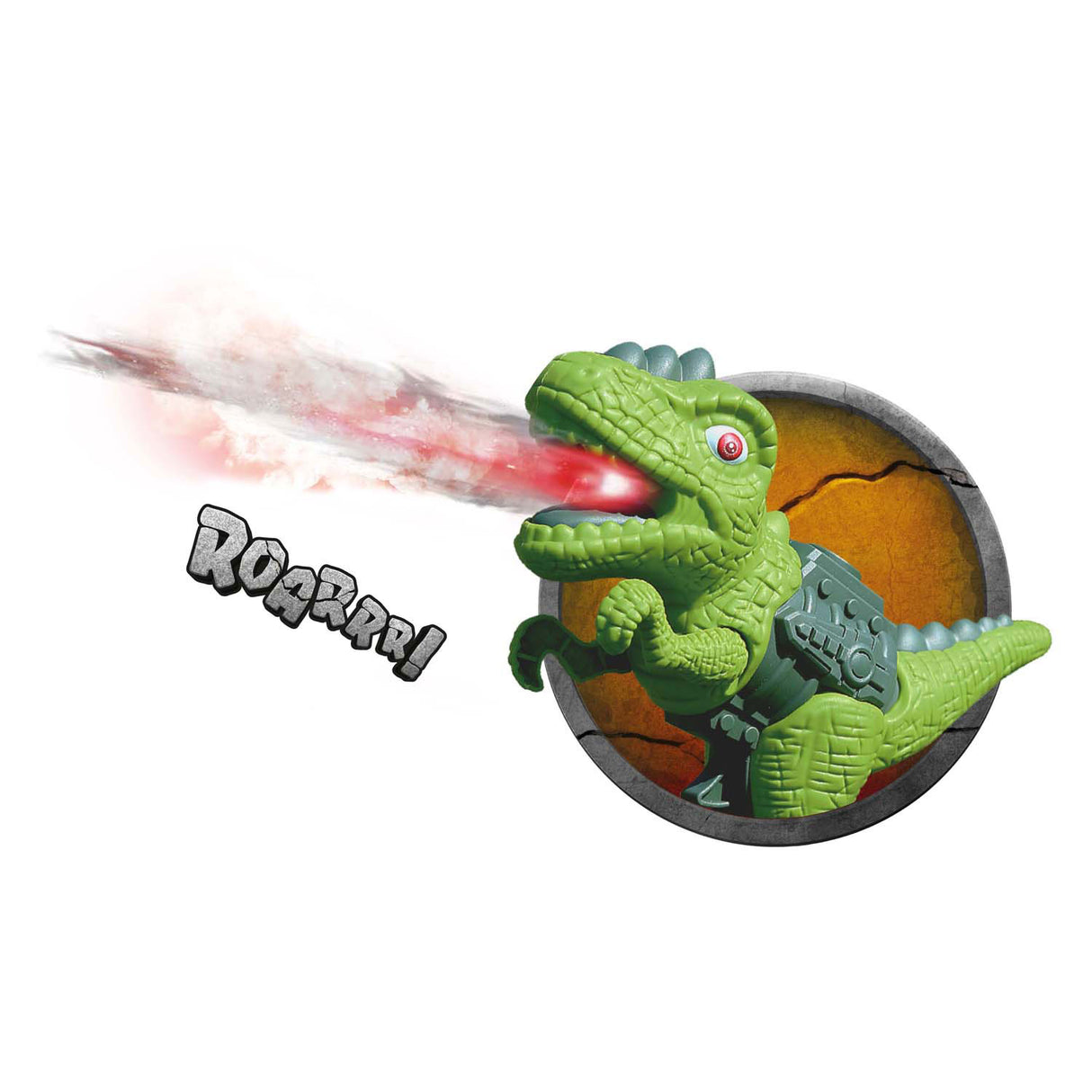 World of dinosaurs dino gun med spray och ljus och ljud