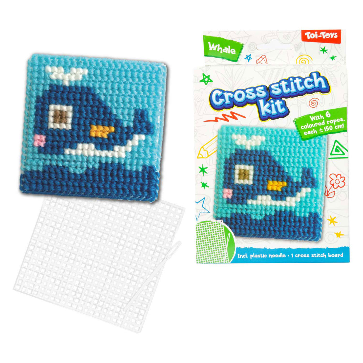 Toi-toys toi toys комплект за бродиране с кръстат бод