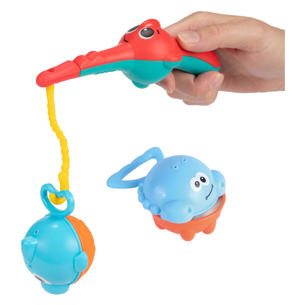 Toi-toys little stars hračky do vany rybářský prut se 3 rybami, 4 kusy.