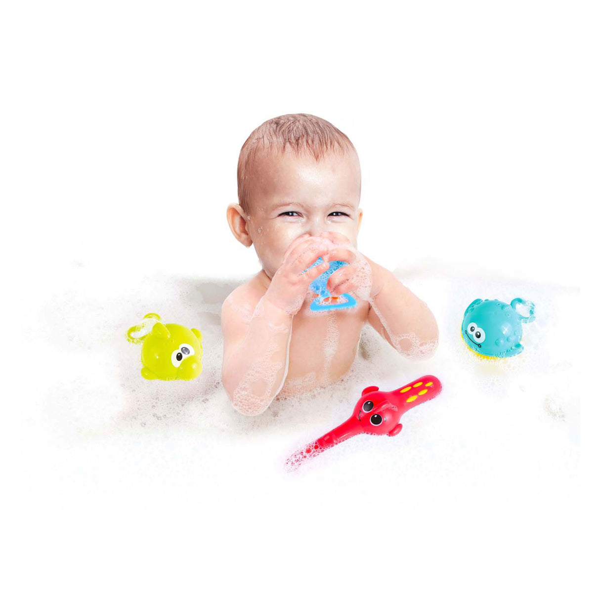 Toi-toys little stars hračky do vany rybářský prut se 3 rybami, 4 kusy.