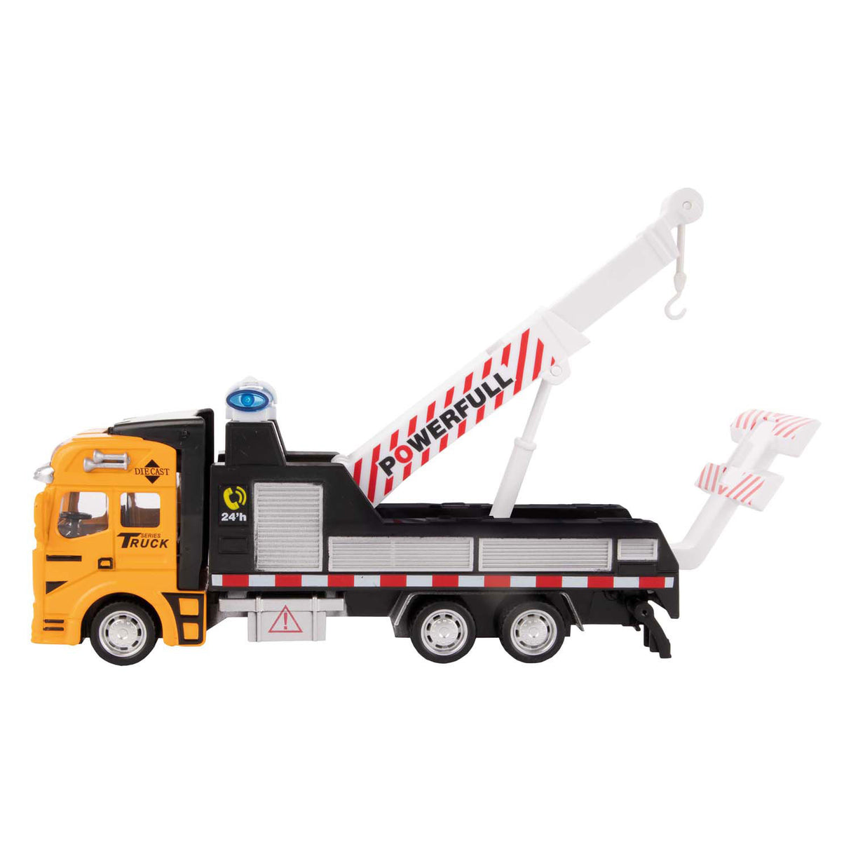 Toi-toys kovový odtahový vůz s autem, 2 kusy.