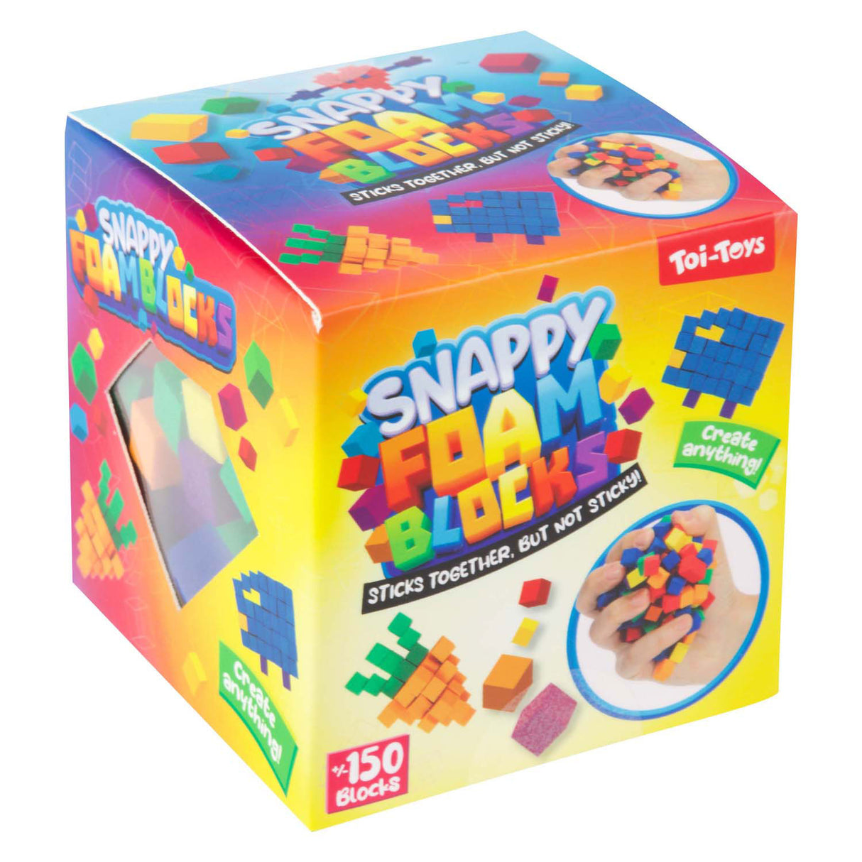 Toi-toys puzzle blocs de mousse 1 cm autocollants | 6 pièces