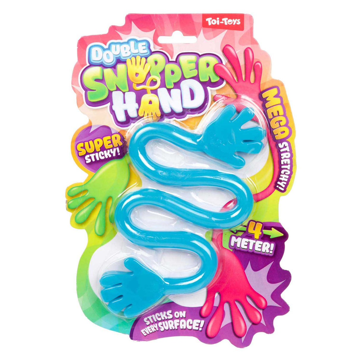 Conjunto de mãos pegajosas Toi-toys - até 4 metros de comprimento