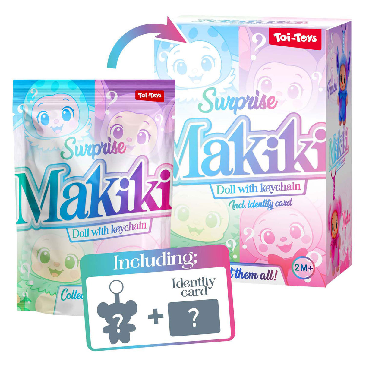 Toi-toys sleutelhanger makiki 15cm