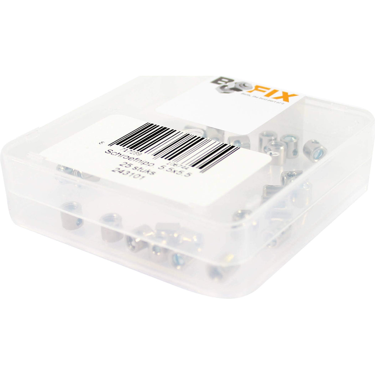 Bofix skruegass 5.5x5.5 (25 stykker)