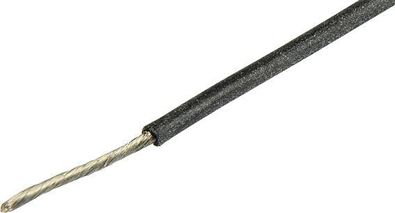 Herth+buss cable electric cable silicone 0.5 mm black 5mtr.