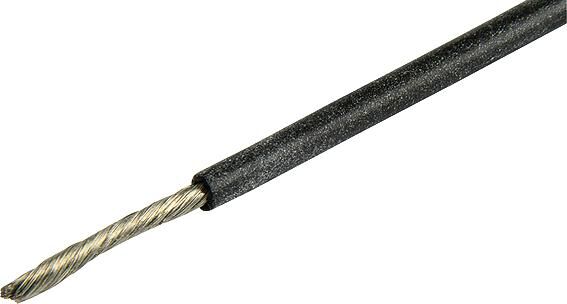Herth+buss cable electric cable silicone 0.75 mm black 5mtr.