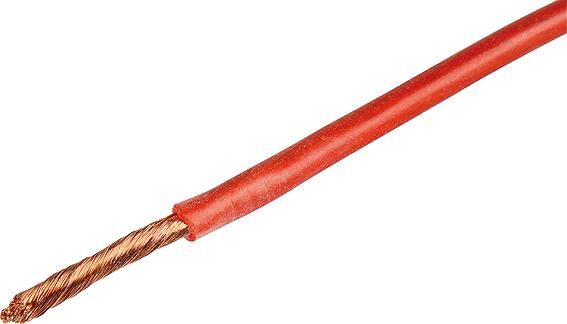 Herth+buss cable electric cable silicone 1.5 mm red 5mtr.