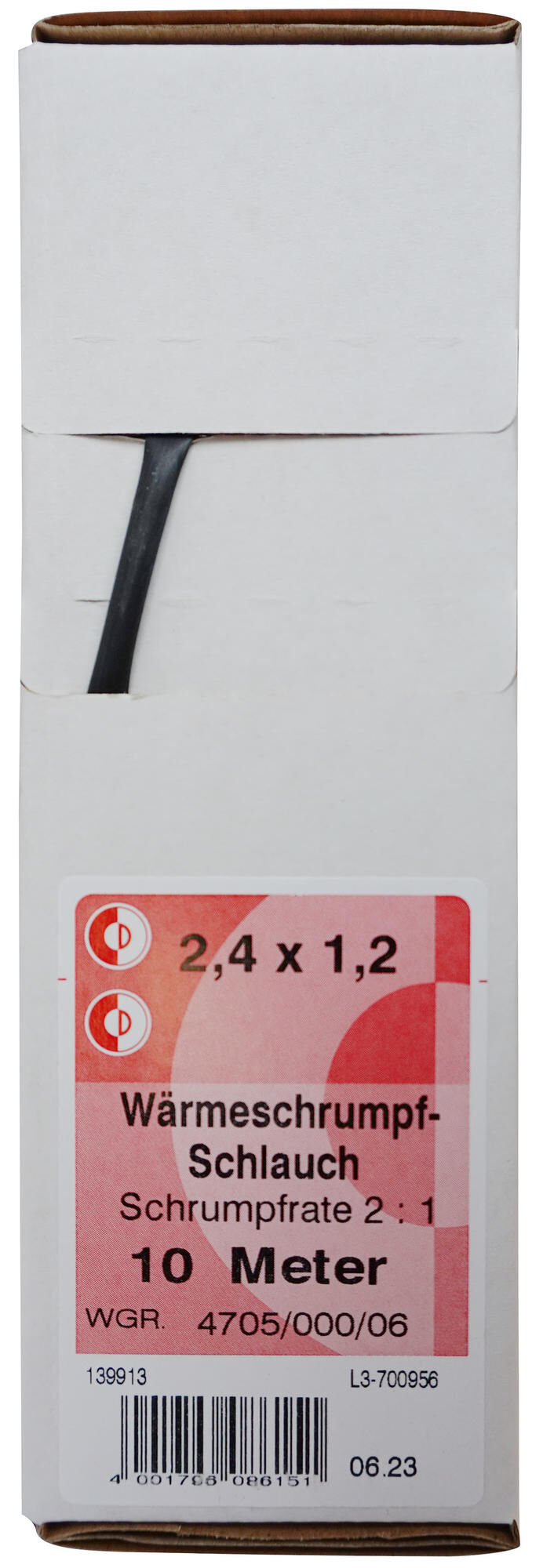 Dresselhaus termoskrčljiva cev 2,4 mm kart.a 10m