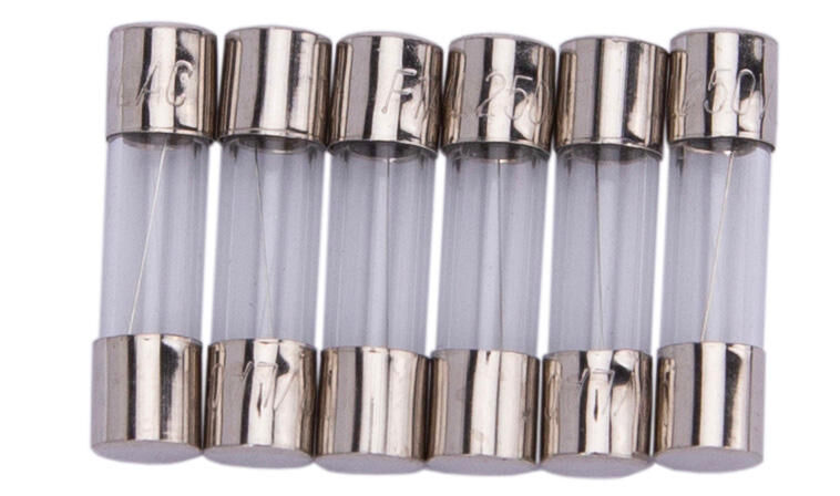 Dresselhaus glass fuse glass fuses 5x20mm for car radio 1a 6piece