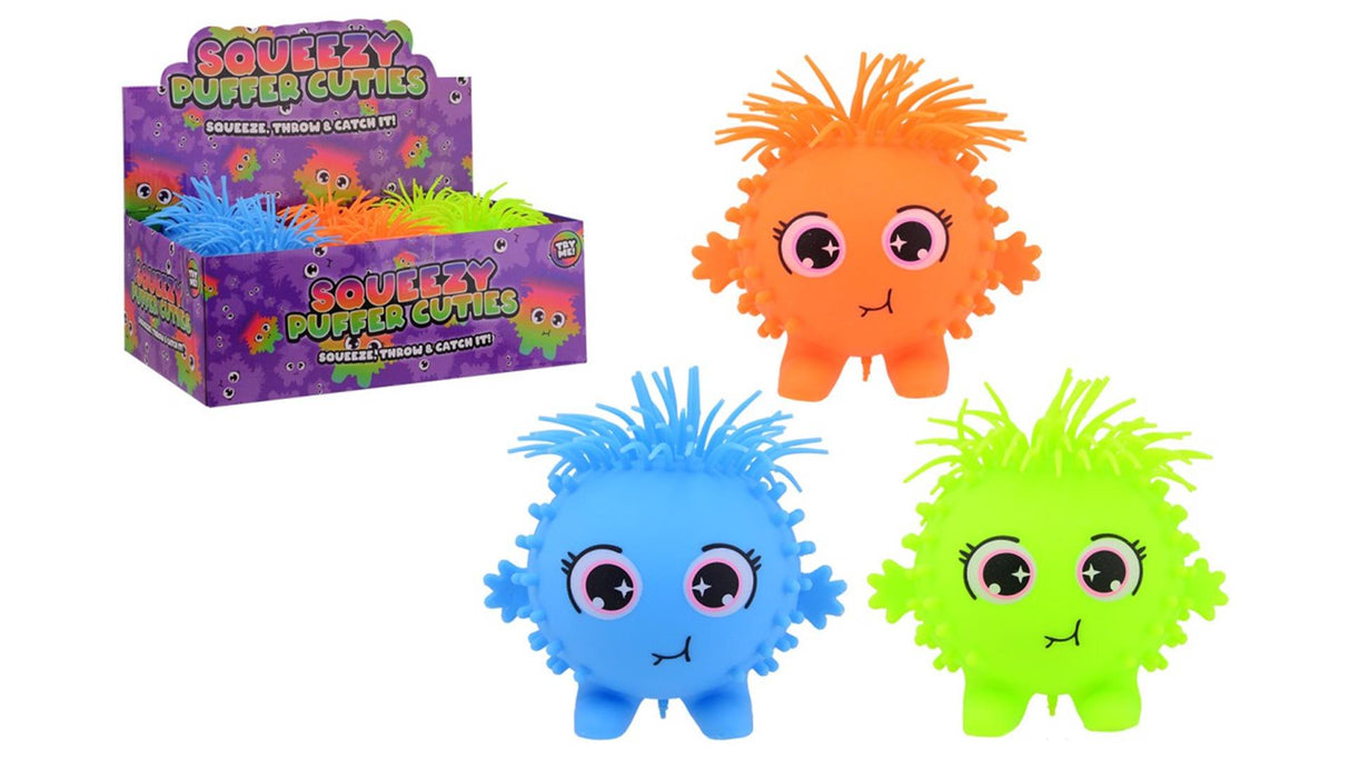 Johntoy john toy fluffy puffer monster ø13cm