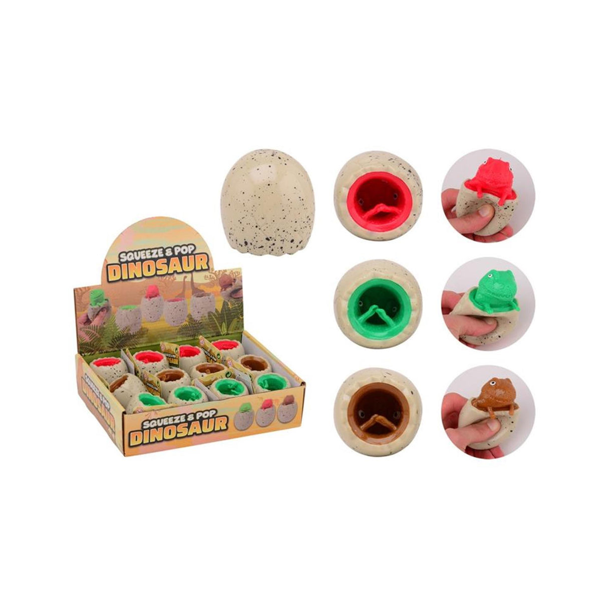 Johntoy Squeeze pop dino