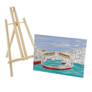 Canvas with print 30 x 22.5 cm including easel