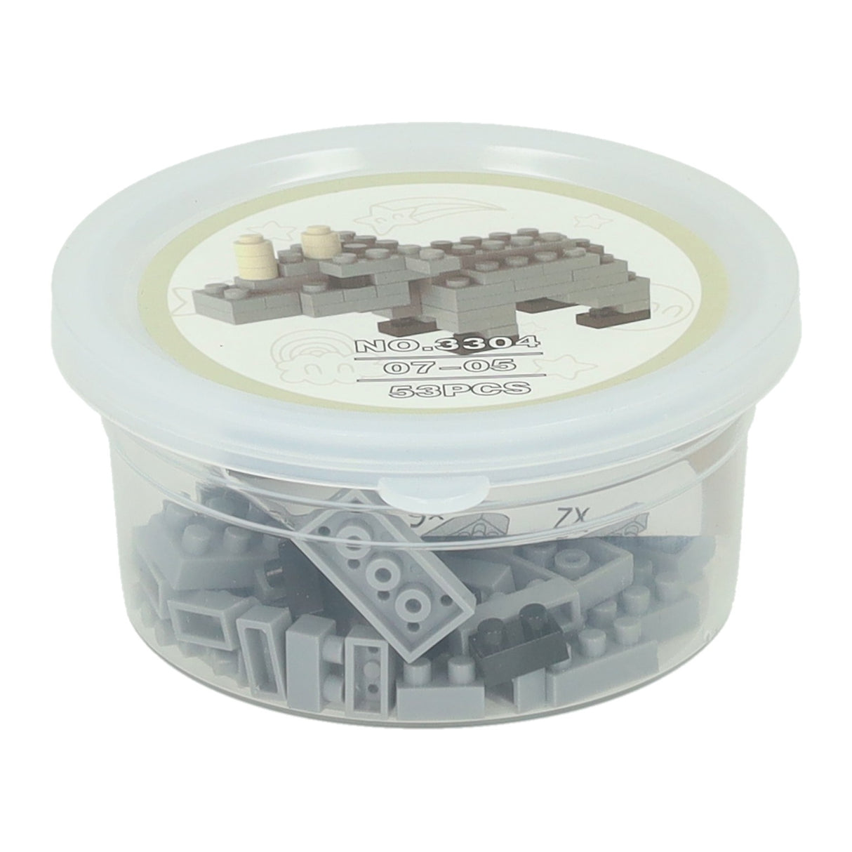 Jono legetøj byggeklodser minidyr i krukke