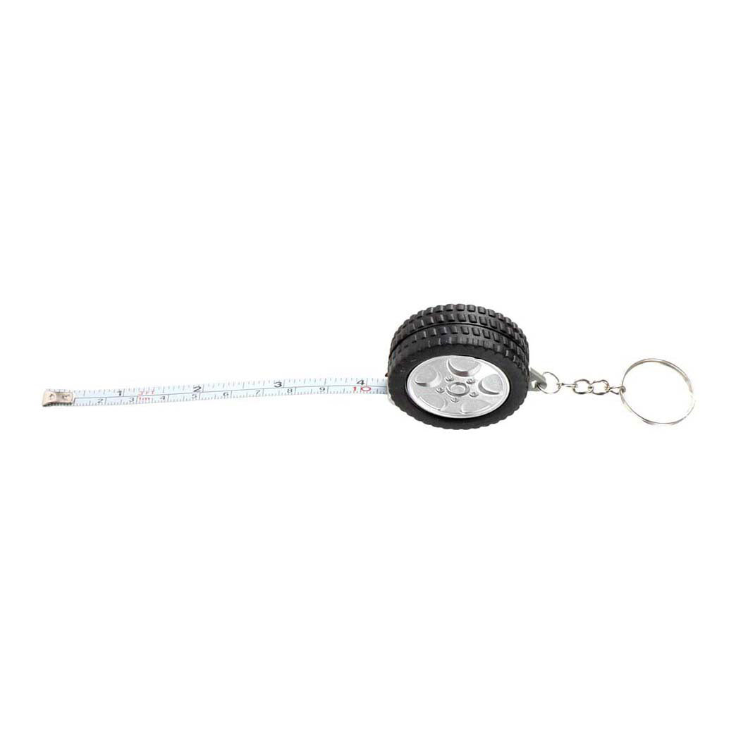 Keychain measuring tape car tire
