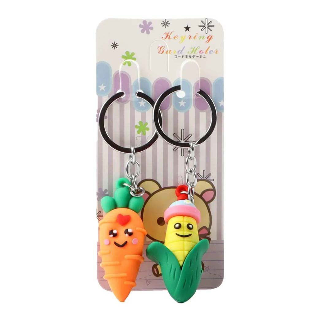 Vegetable keychains, 2 pcs.