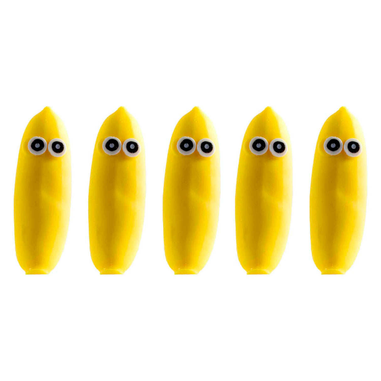 Jono toys squeeze funny bananas anti-stress stretch squeeze figure, 12 pcs.