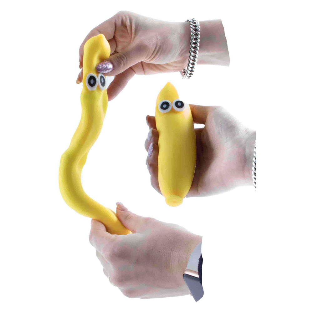 Jono toys squeeze funny bananas anti-stress stretch squeeze figure, 12 pcs.