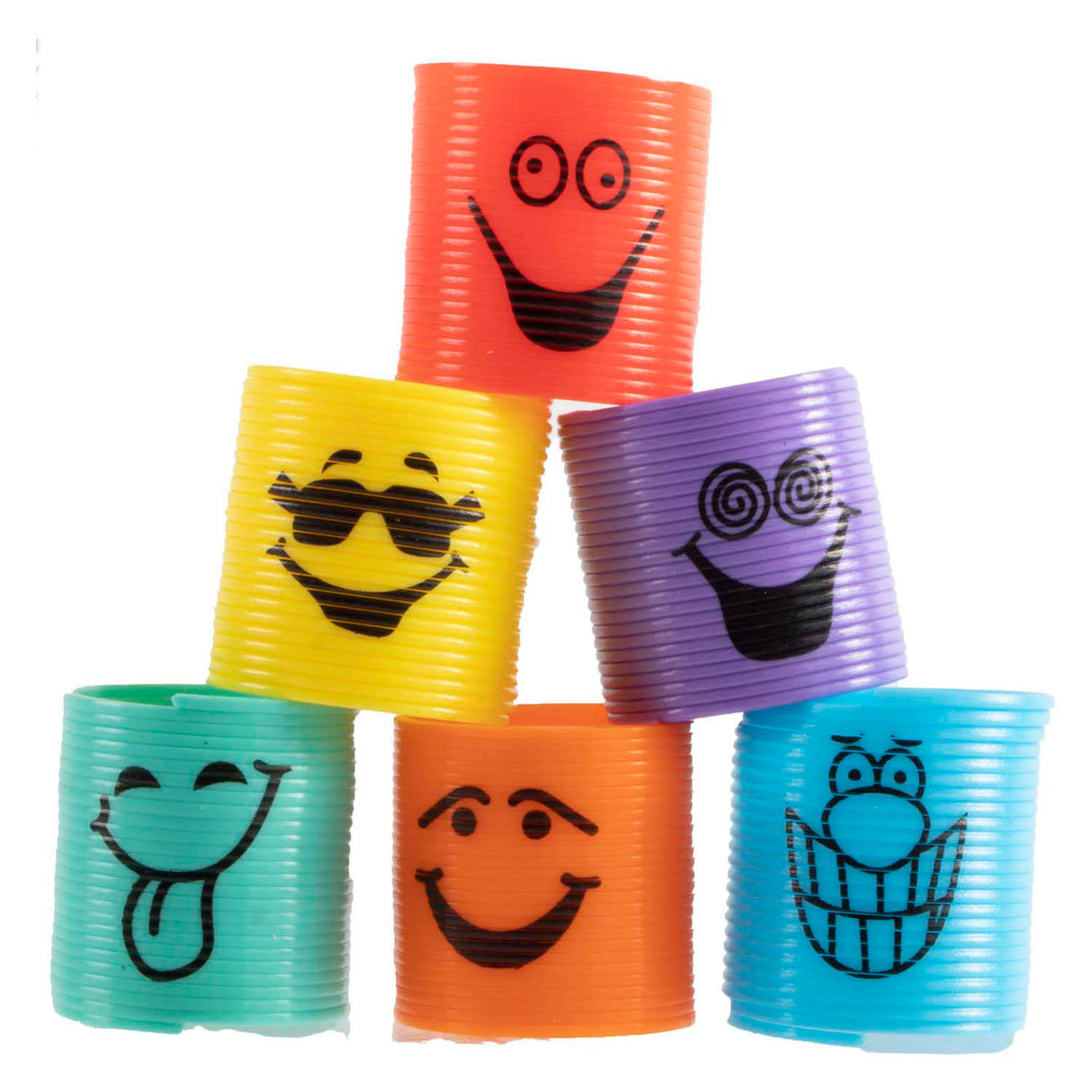 Jono toys malé barevné schodišťové pružiny, 12 ks.