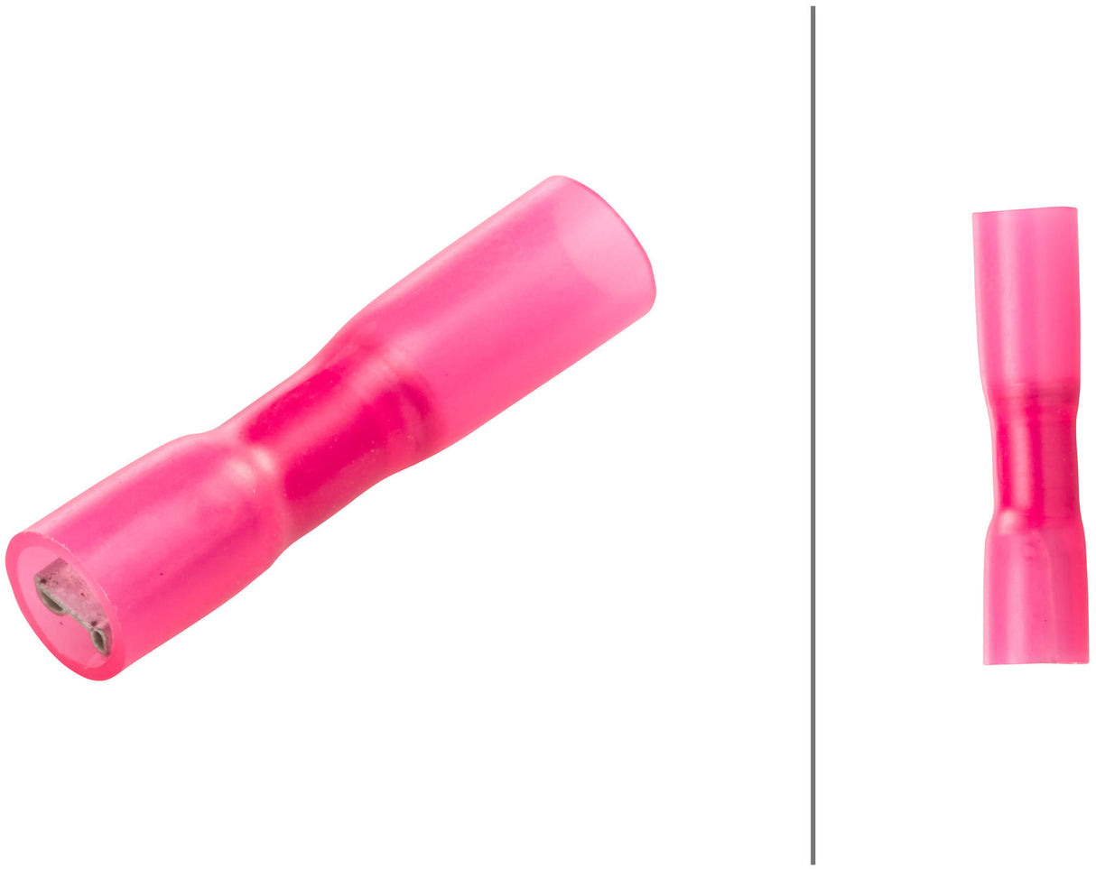 Hella shrink connector flat plug.iso 0.5-1.0 red 2.8x0.5 25pcs