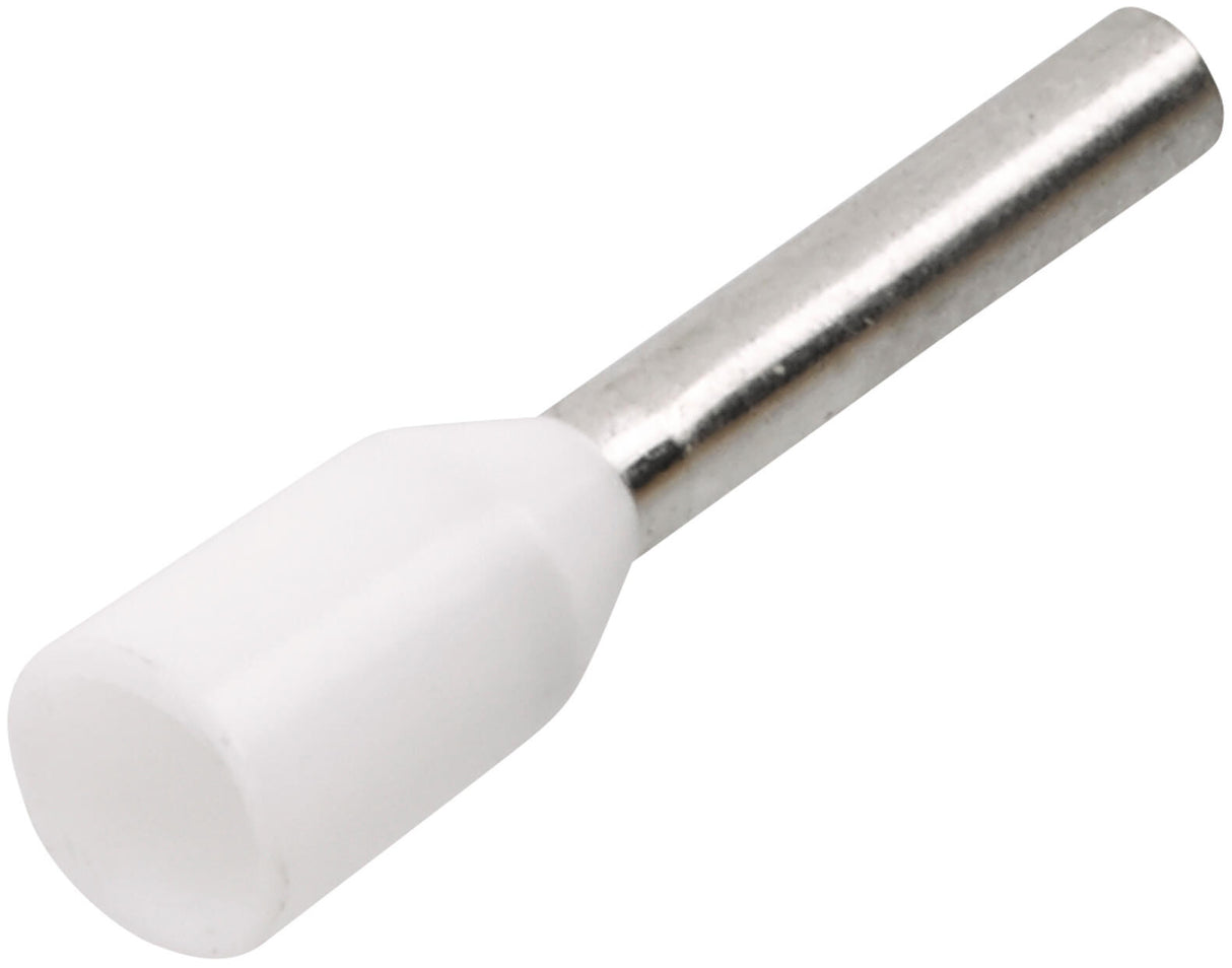 Hella ferrule kabel endemuffer 0,75 hvid 100stk