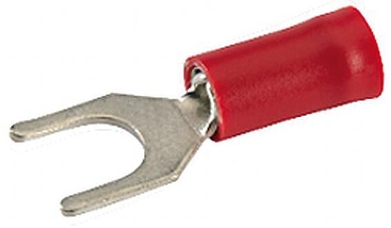 Hella fork connectors fork connector 0.5-1.0 red m6 100 pcs