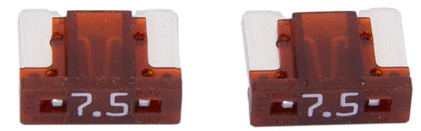 Dresselhaus zekering bananenstekker mini mini-fuse 7.5a 2 pcs. low profile brown
