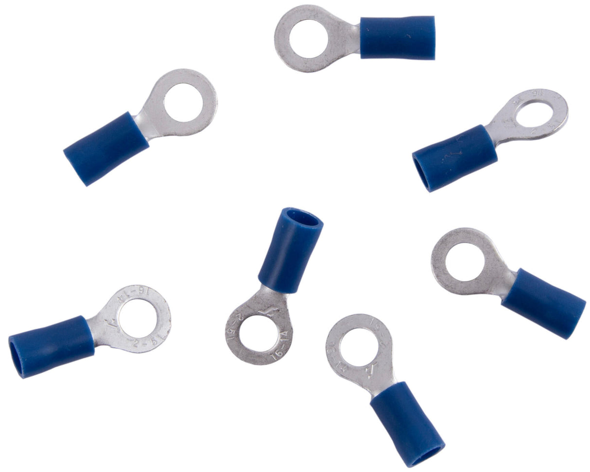 Dresselhaus ring connectors ring connector, 4mm, blue partially insulated, 1.5-